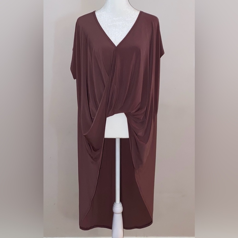 Blooms in the City Asymmetrical Tunic Tee